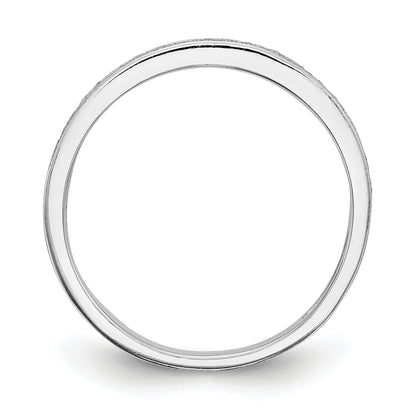 0.37ct. CZ Solid Real 14k White Gold Wedding Wedding Band Ring