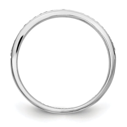 0.24ct. CZ Solid Real 14k White Gold Wedding Wedding Band Ring