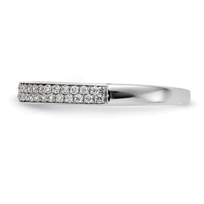 0.24ct. CZ Solid Real 14k White Gold Wedding Wedding Band Ring