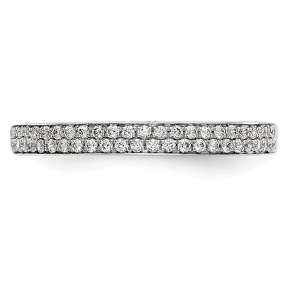 0.24ct. CZ Solid Real 14k White Gold Wedding Wedding Band Ring