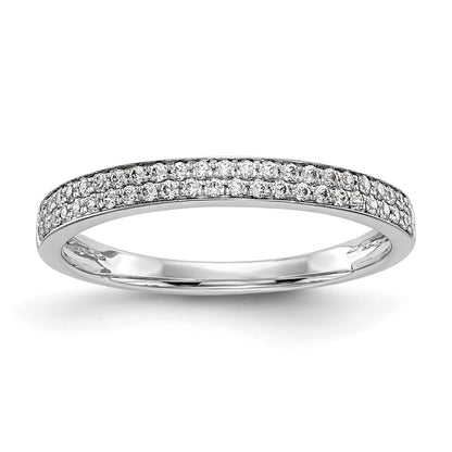 0.24ct. CZ Solid Real 14k White Gold Wedding Wedding Band Ring