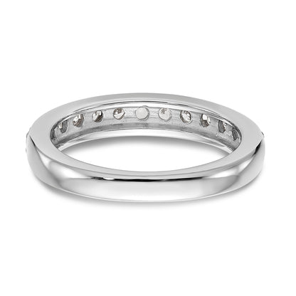 0.16ct. CZ Solid Real 14k White Gold Wedding Wedding Band Ring