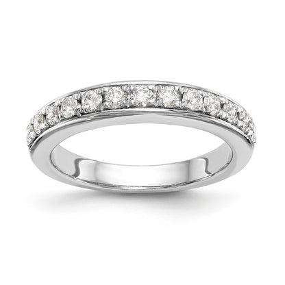 0.16ct. CZ Solid Real 14k White Gold Wedding Wedding Band Ring