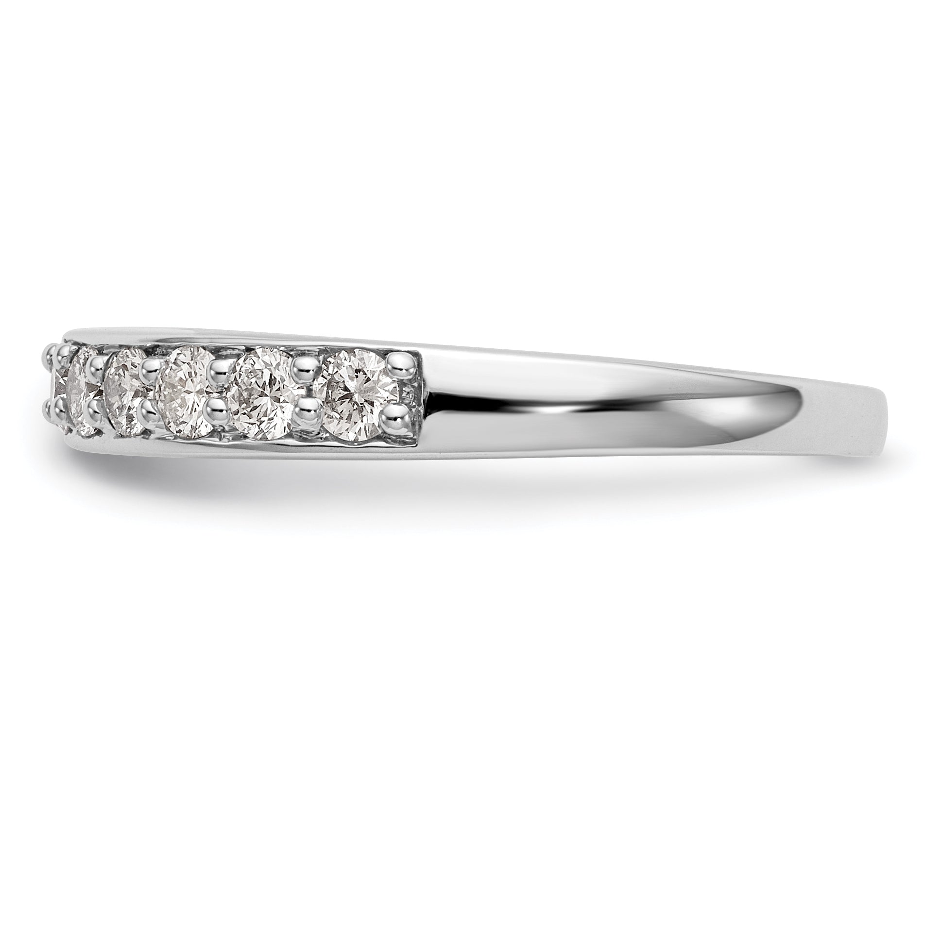 0.50ct. CZ Solid Real 14k White Gold Wedding Wedding Band Ring