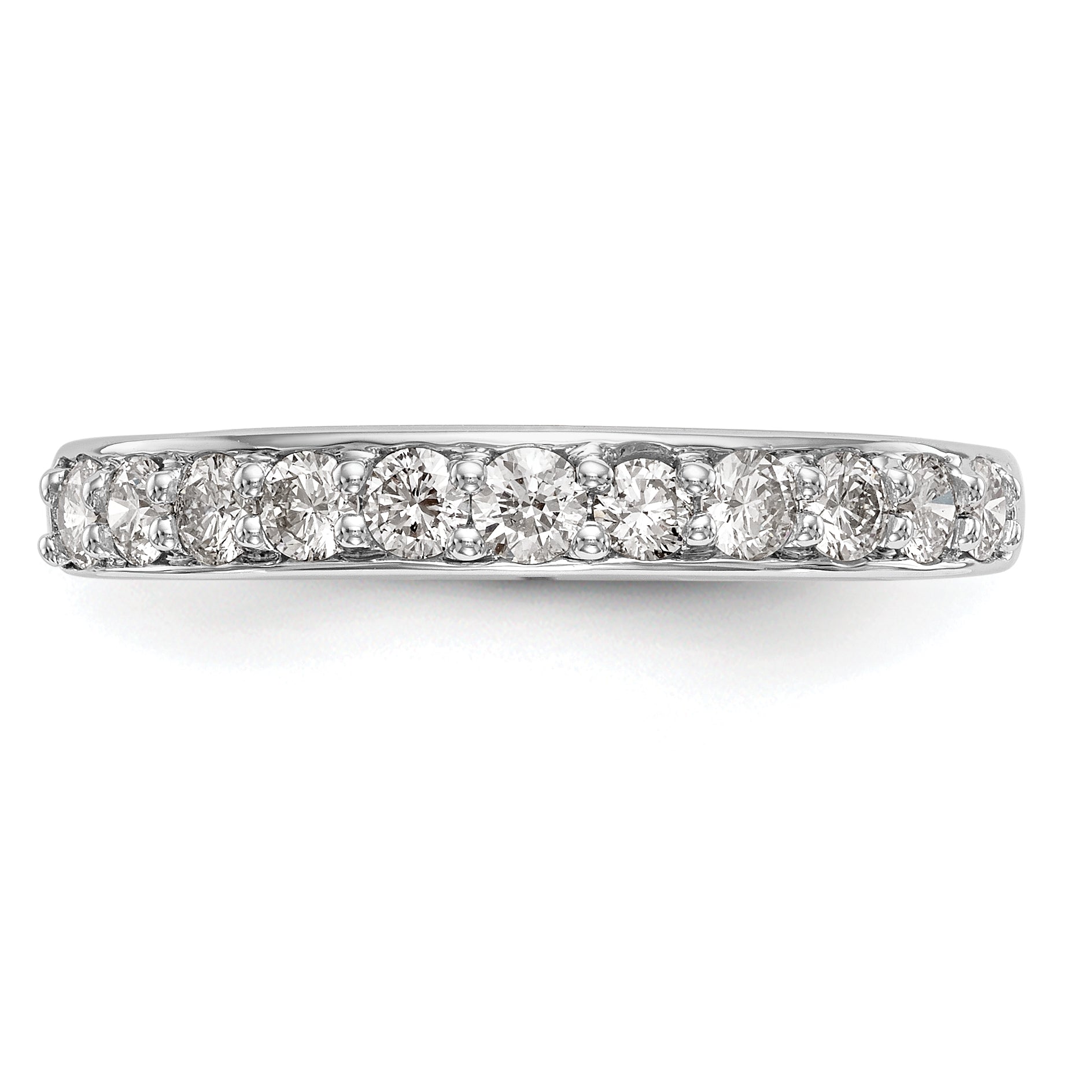 0.50ct. CZ Solid Real 14k White Gold Wedding Wedding Band Ring