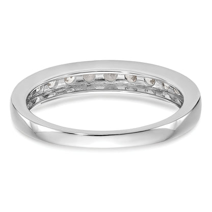 0.50ct. CZ Solid Real 14k White Gold Wedding Wedding Band Ring
