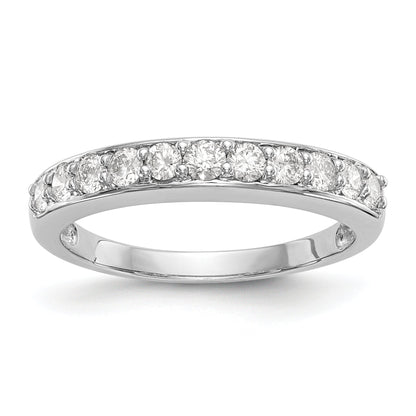 0.50ct. CZ Solid Real 14k White Gold Wedding Wedding Band Ring