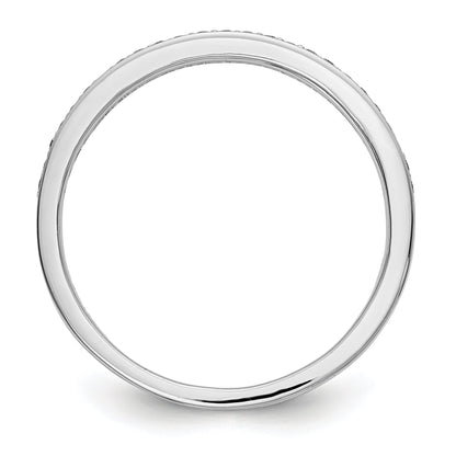 0.13ct. CZ Solid Real 14k White Gold Wedding Wedding Band Ring
