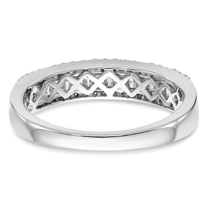0.38ct. CZ Solid Real 14k White Gold Wedding Wedding Band Ring