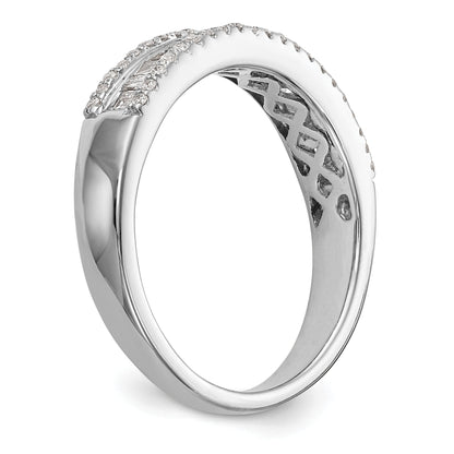 0.38ct. CZ Solid Real 14k White Gold Wedding Wedding Band Ring