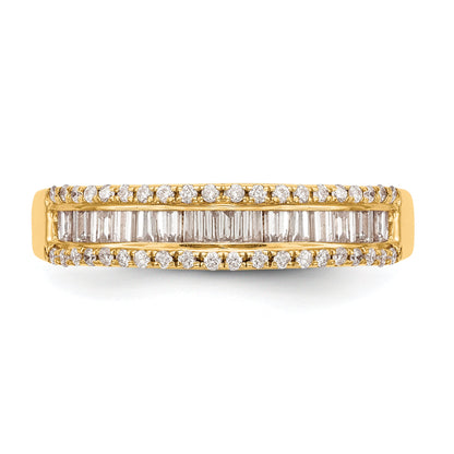 0.38ct. CZ Solid Real 14k White Gold Wedding Wedding Band Ring