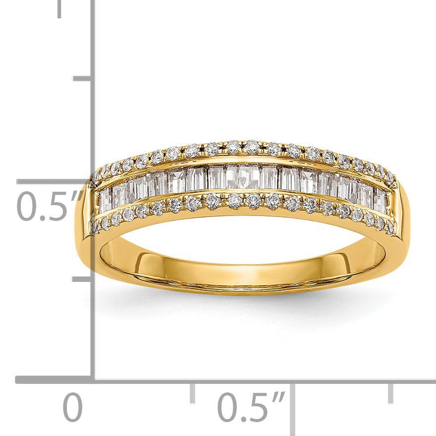 0.38ct. CZ Solid Real 14k White Gold Wedding Wedding Band Ring