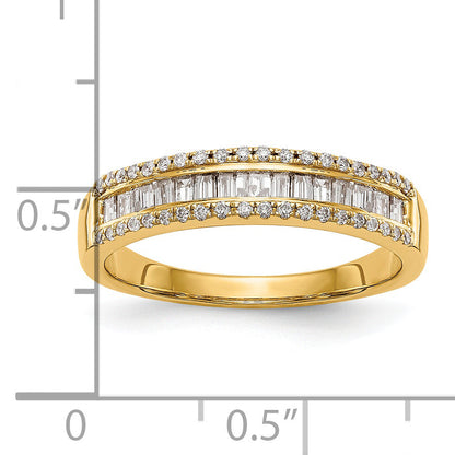 0.38ct. CZ Solid Real 14k White Gold Wedding Wedding Band Ring