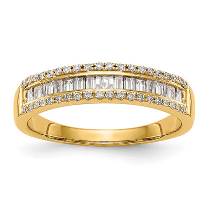 0.38ct. CZ Solid Real 14k White Gold Wedding Wedding Band Ring