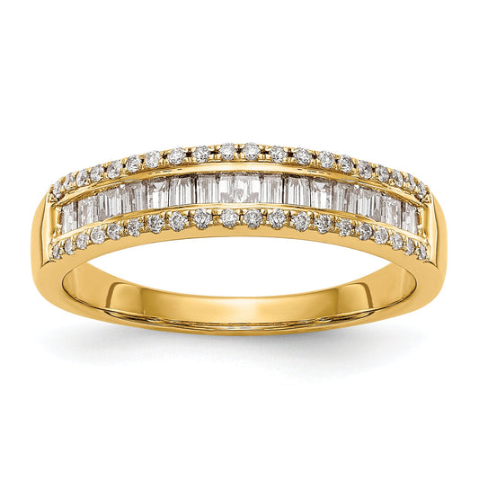 0.38ct. CZ Solid Real 14k White Gold Wedding Wedding Band Ring
