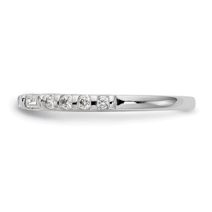 0.35ct. CZ Solid Real 14k White Gold Wedding Wedding Band Ring