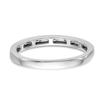 0.23ct. CZ Solid Real 14k White Gold Wedding Wedding Band Ring
