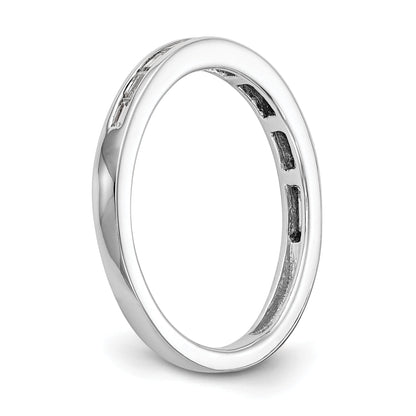 0.23ct. CZ Solid Real 14k White Gold Wedding Wedding Band Ring