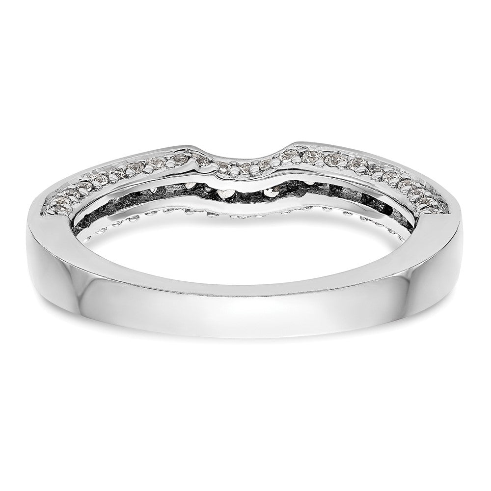 0.55ct. CZ Solid Real 14k White Gold Wedding Wedding Band Ring