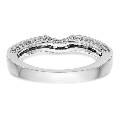 0.55ct. CZ Solid Real 14k White Gold Wedding Wedding Band Ring