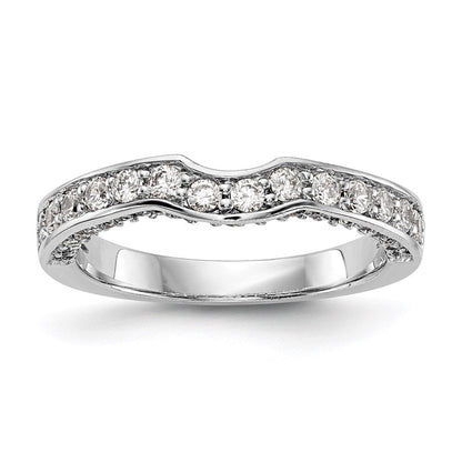 14k white gold real diamond wedding band rm2746b 055 waa