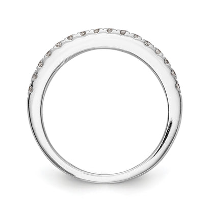 0.34ct. CZ Solid Real 14k White Gold Wedding Wedding Band Ring