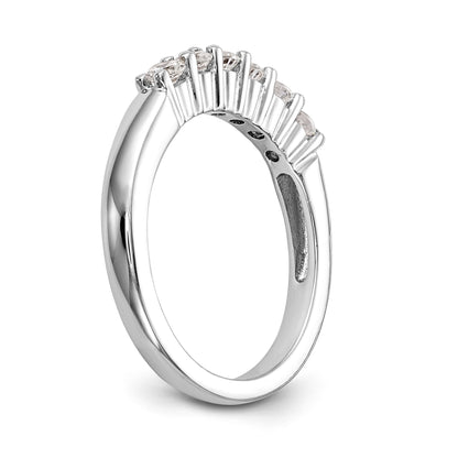 0.30ct. CZ Solid Real 14k White Gold Wedding Wedding Band Ring