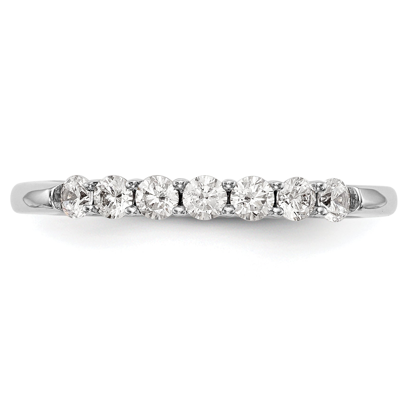 0.28ct. CZ Solid Real 14k White Gold Wedding Wedding Band Ring