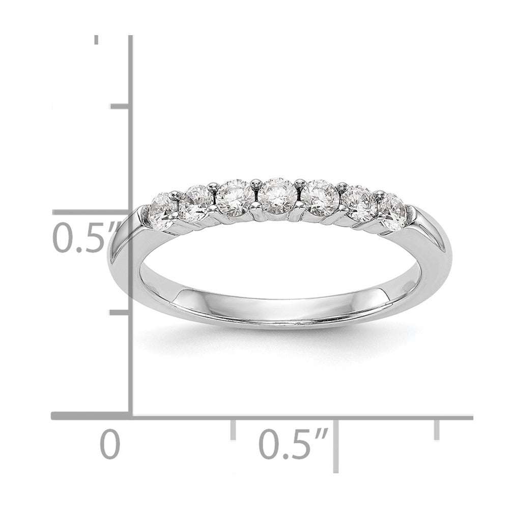 1.07ct. CZ Solid Real 14k White Gold Wedding Wedding Band Ring