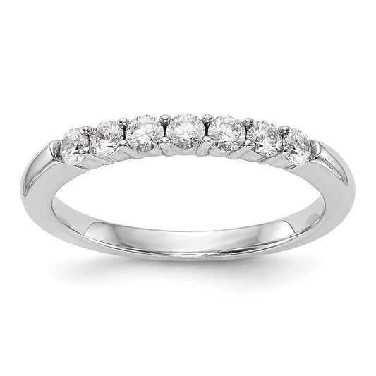 0.28ct. CZ Solid Real 14k White Gold Wedding Wedding Band Ring