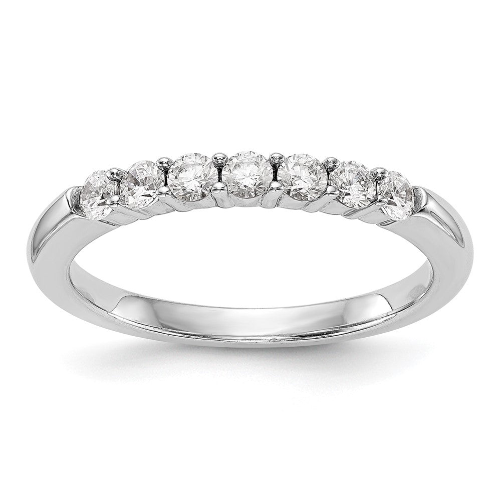 1.07ct. CZ Solid Real 14k White Gold Wedding Wedding Band Ring