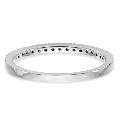 0.10ct. CZ Solid Real 14k White Gold Wedding Wedding Band Ring