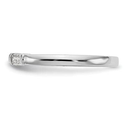 0.36ct. CZ Solid Real 14k White Gold Wedding Wedding Band Ring