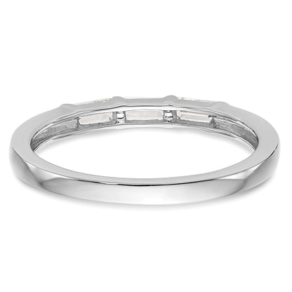 0.36ct. CZ Solid Real 14k White Gold Wedding Wedding Band Ring