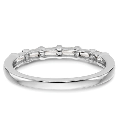 0.24ct. CZ Solid Real 14k White Gold Wedding Wedding Band Ring