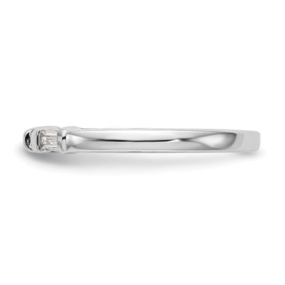 0.27ct. CZ Solid Real 14k White Gold Wedding Wedding Band Ring
