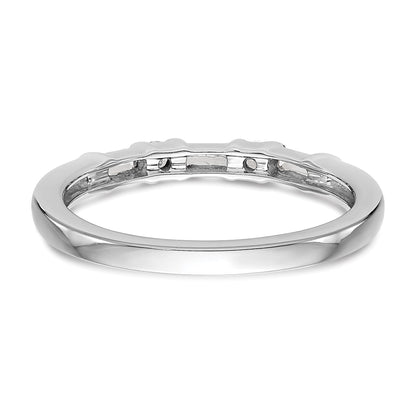 0.27ct. CZ Solid Real 14k White Gold Wedding Wedding Band Ring