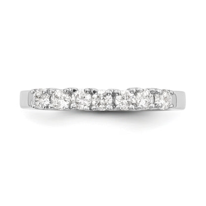 0.20ct. CZ Solid Real 14k White Gold Wedding Wedding Band Ring