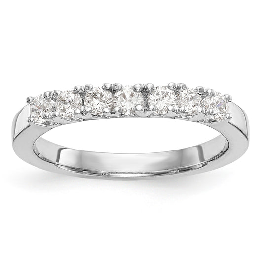 0.20ct. CZ Solid Real 14k White Gold Wedding Wedding Band Ring