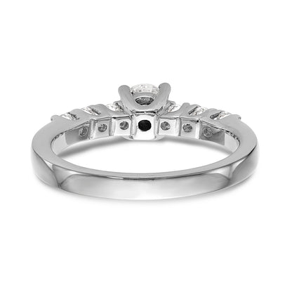 0.60ct. CZ Solid Real 14K White Gold Engagement Ring