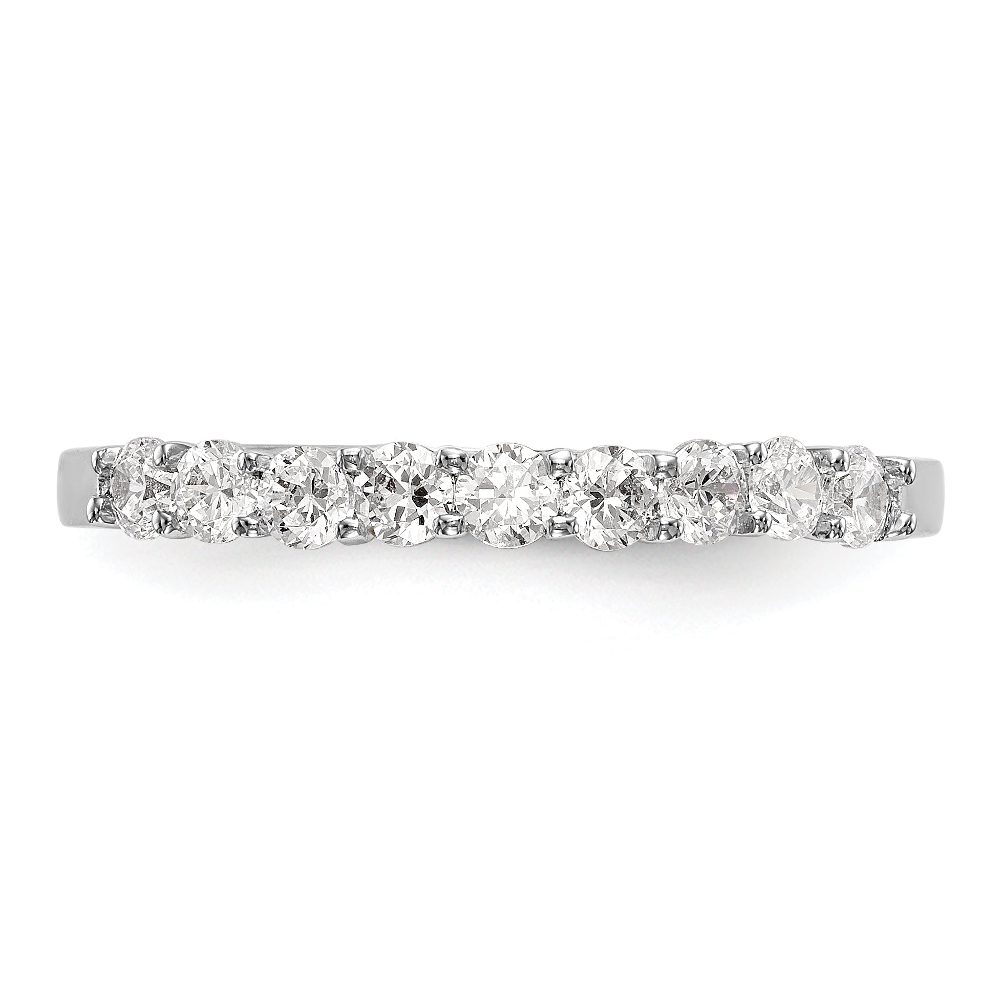 0.35ct. CZ Solid Real 14k White Gold Wedding Wedding Band Ring