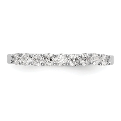 0.35ct. CZ Solid Real 14k White Gold Wedding Wedding Band Ring