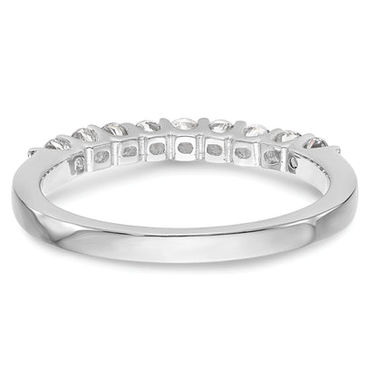 0.35ct. CZ Solid Real 14k White Gold Wedding Wedding Band Ring