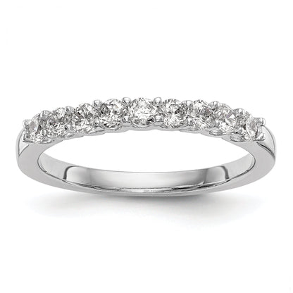0.35ct. CZ Solid Real 14k White Gold Wedding Wedding Band Ring