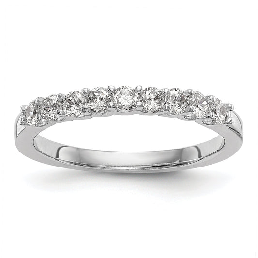 0.35ct. CZ Solid Real 14k White Gold Wedding Wedding Band Ring