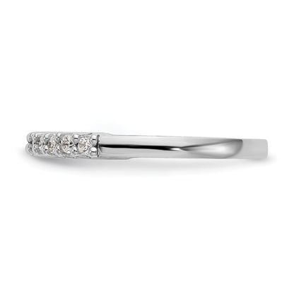 0.26ct. CZ Solid Real 14k White Gold Wedding Wedding Band Ring