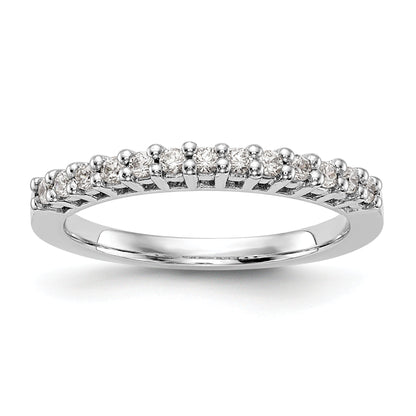 0.26ct. CZ Solid Real 14k White Gold Wedding Wedding Band Ring