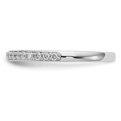 0.20ct. CZ Solid Real 14k White Gold Wedding Wedding Band Ring