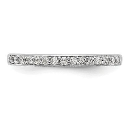 0.20ct. CZ Solid Real 14k White Gold Wedding Wedding Band Ring