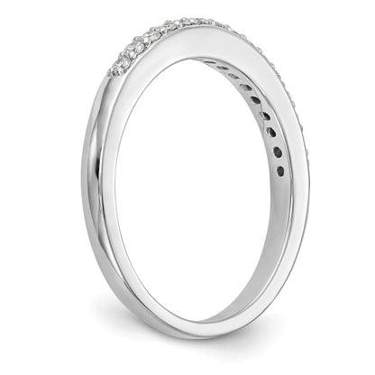 0.20ct. CZ Solid Real 14k White Gold Wedding Wedding Band Ring